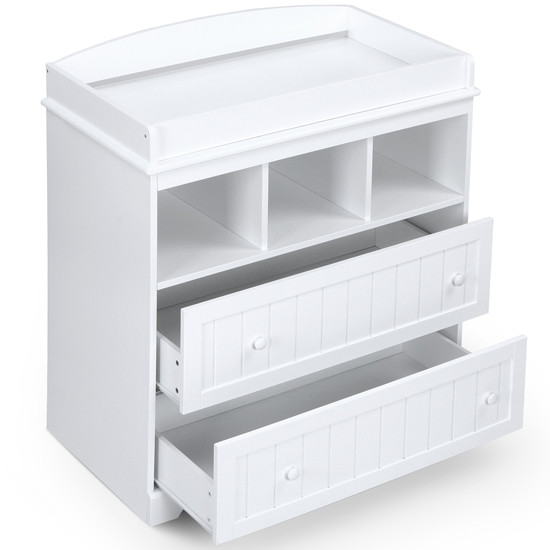 white baby changer